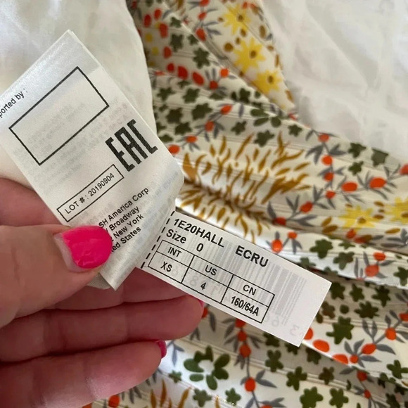 Ba&sh jupe hall floral satin asymmetrical midi skirt - Picture 10 of 12